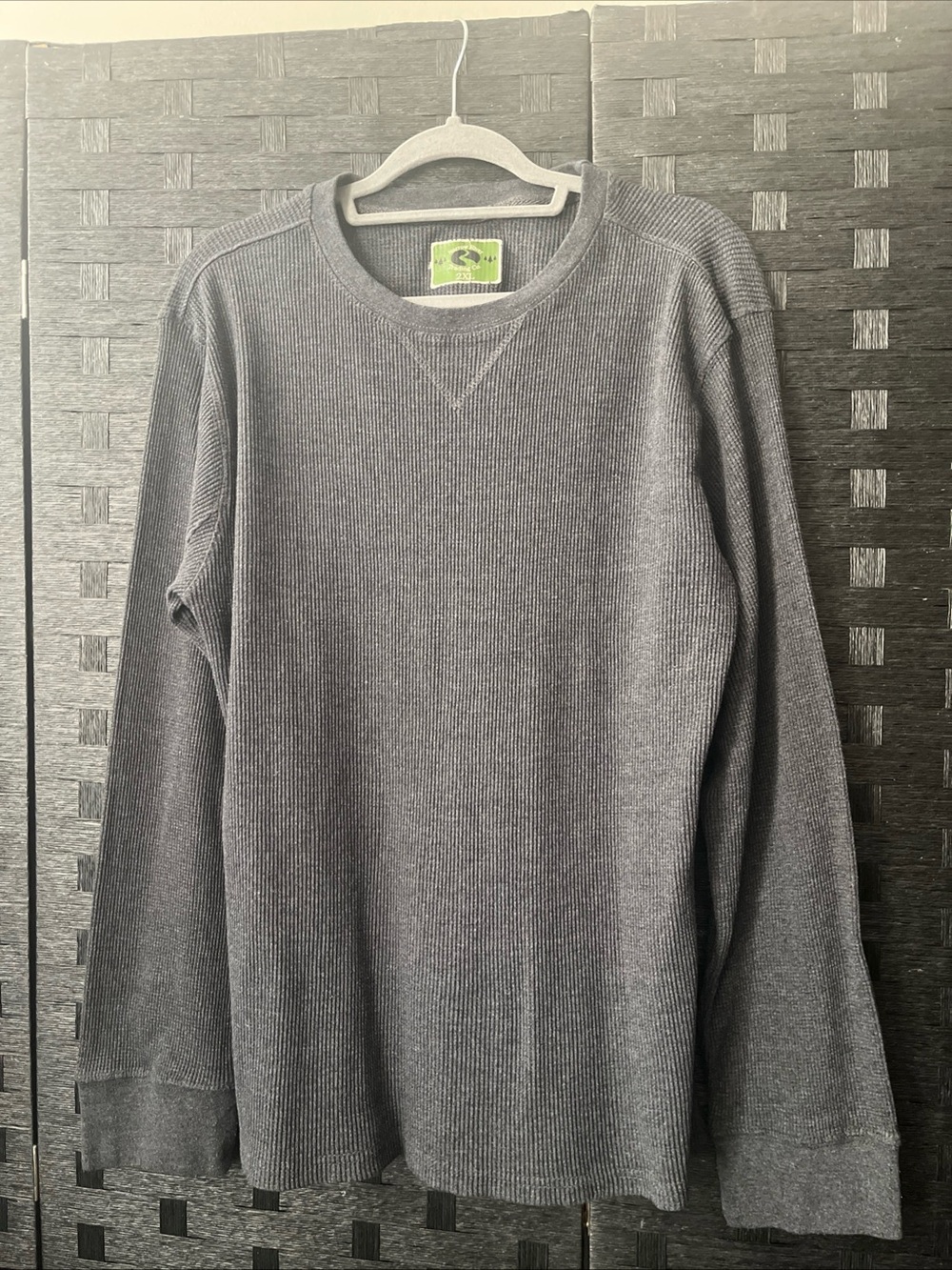 Narrow River Trading Co. Waffle Knit Long Sleeve Thermal Shirt Men's 2X
